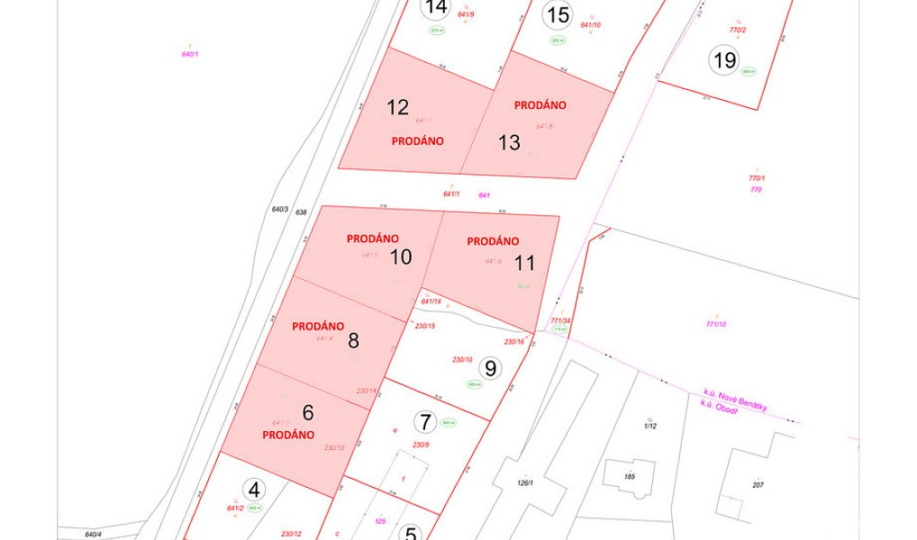 Prodej stavebního pozemku 850 m², Benátky nad Jizerou – náhled fotky 7