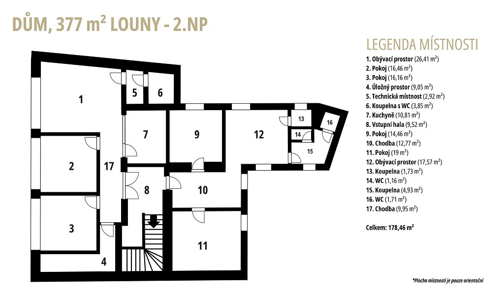 Prodej domu 178 m² s pozemkem 303 m², Louny – náhled fotky 23