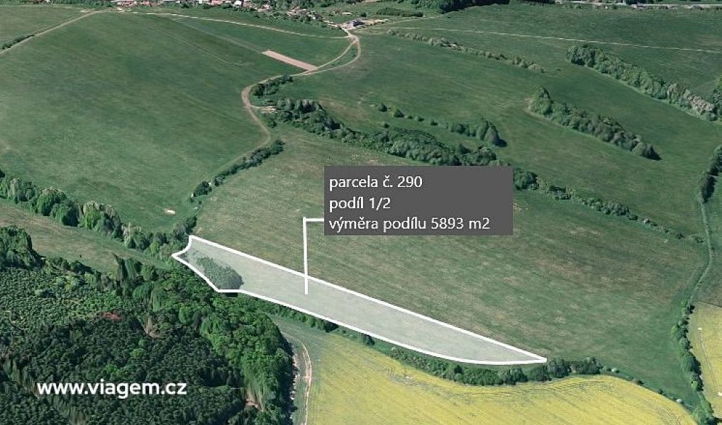 Prodej pole 5 893 m², Podolí – náhled fotky 2