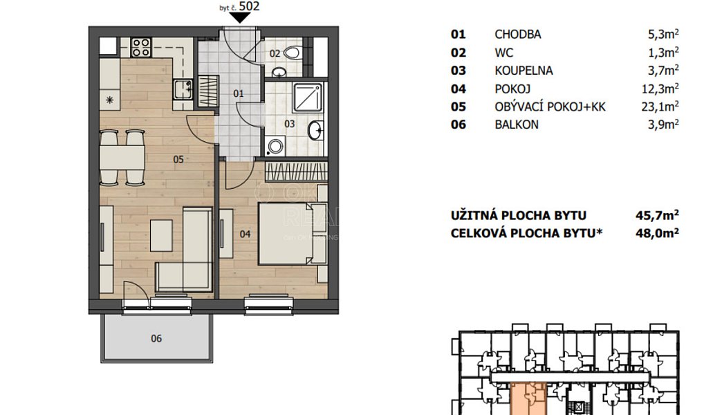 Pronájem bytu 2+kk 46 m², Plzeň – náhled fotky 20