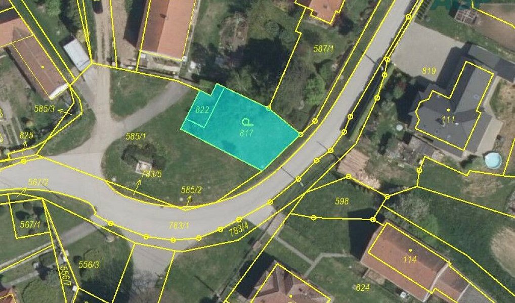 Prodej zahrady 291 m², Mžany – fotka 1 z 5