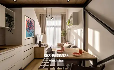 Pronájem bytu 1+kk 28 m², Poděbradská, Praha 9 - Hloubětín
