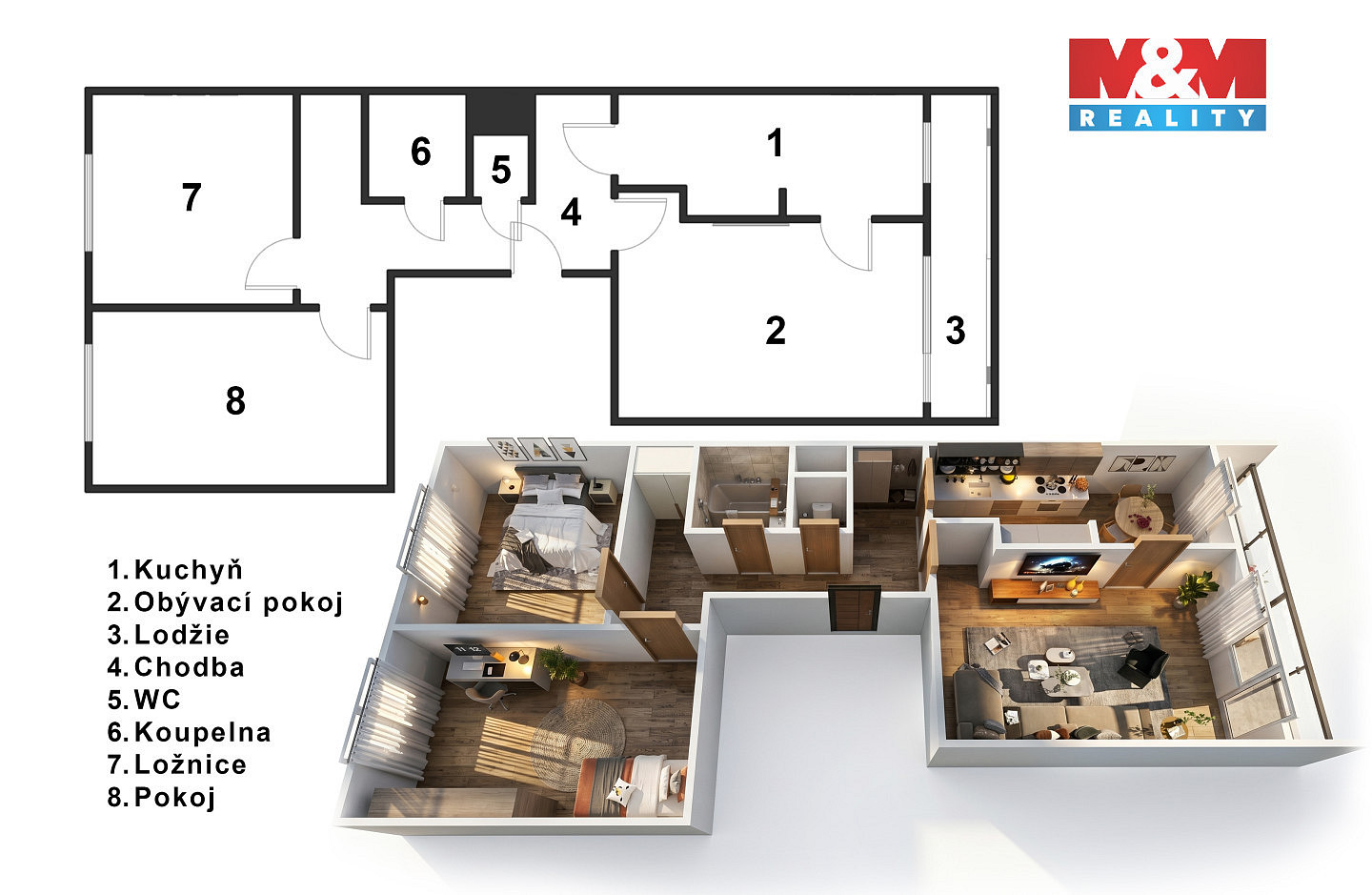 Prodej bytu 3+1 76 m² — photo 2