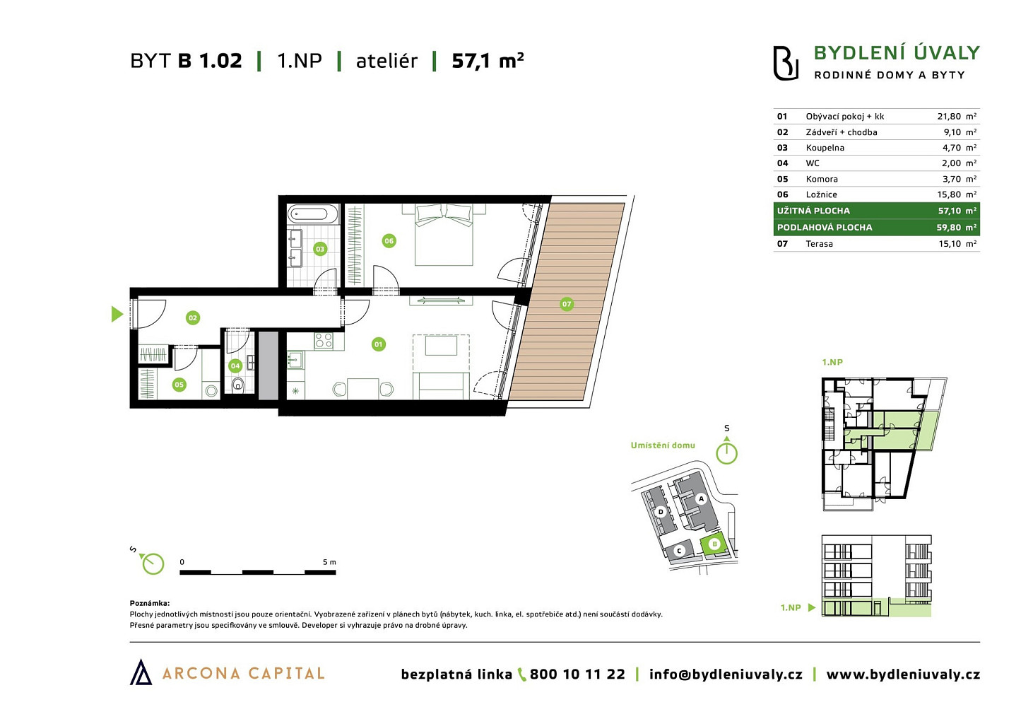 Prodej bytu 2+kk 60 m² — photo 2