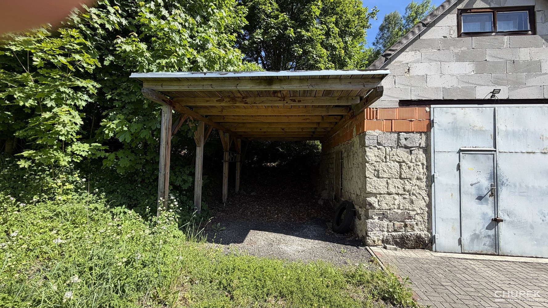 Samostatně stojící garáž / víceúčelový objekt s pozemkem 238 m² - Horní Tanvald – pohled 5