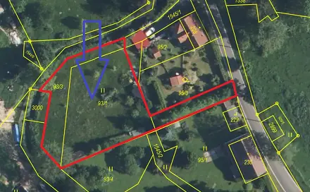 Prodej stavebního pozemku 1 561 m², Veselé, okres Děčín