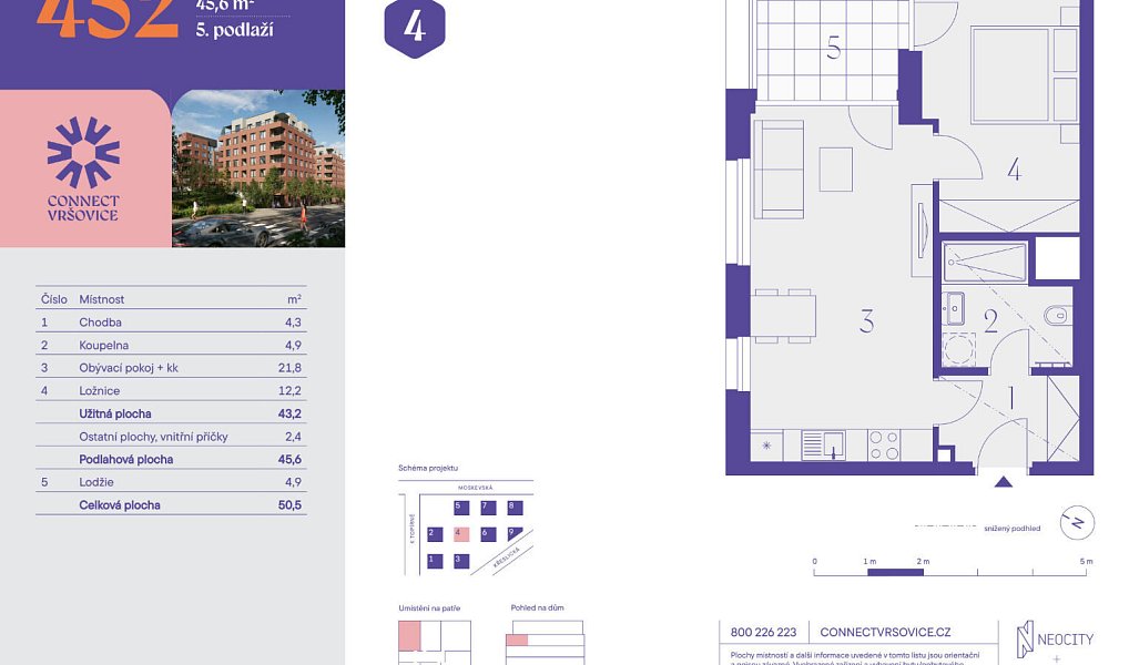 Prodej bytu 2+kk 43 m², Praha – náhled fotky 4