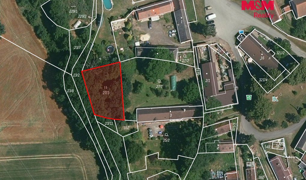 Prodej stavebního pozemku 689 m², Čejetice – náhled fotky 2