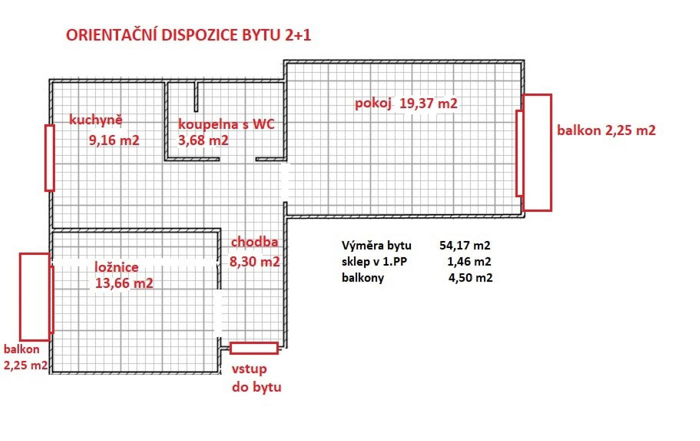Prodej bytu 2+1 60 m² – fotografie 4