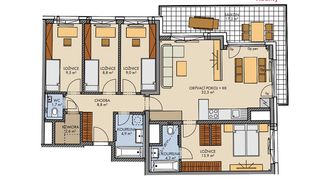 Prodej bytu 5+kk 106 m², Praha – náhled fotky 3