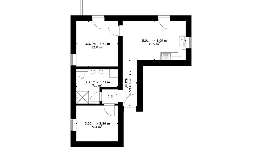 Prodej bytu 3+kk 57 m², Horní Planá – náhled fotky 9