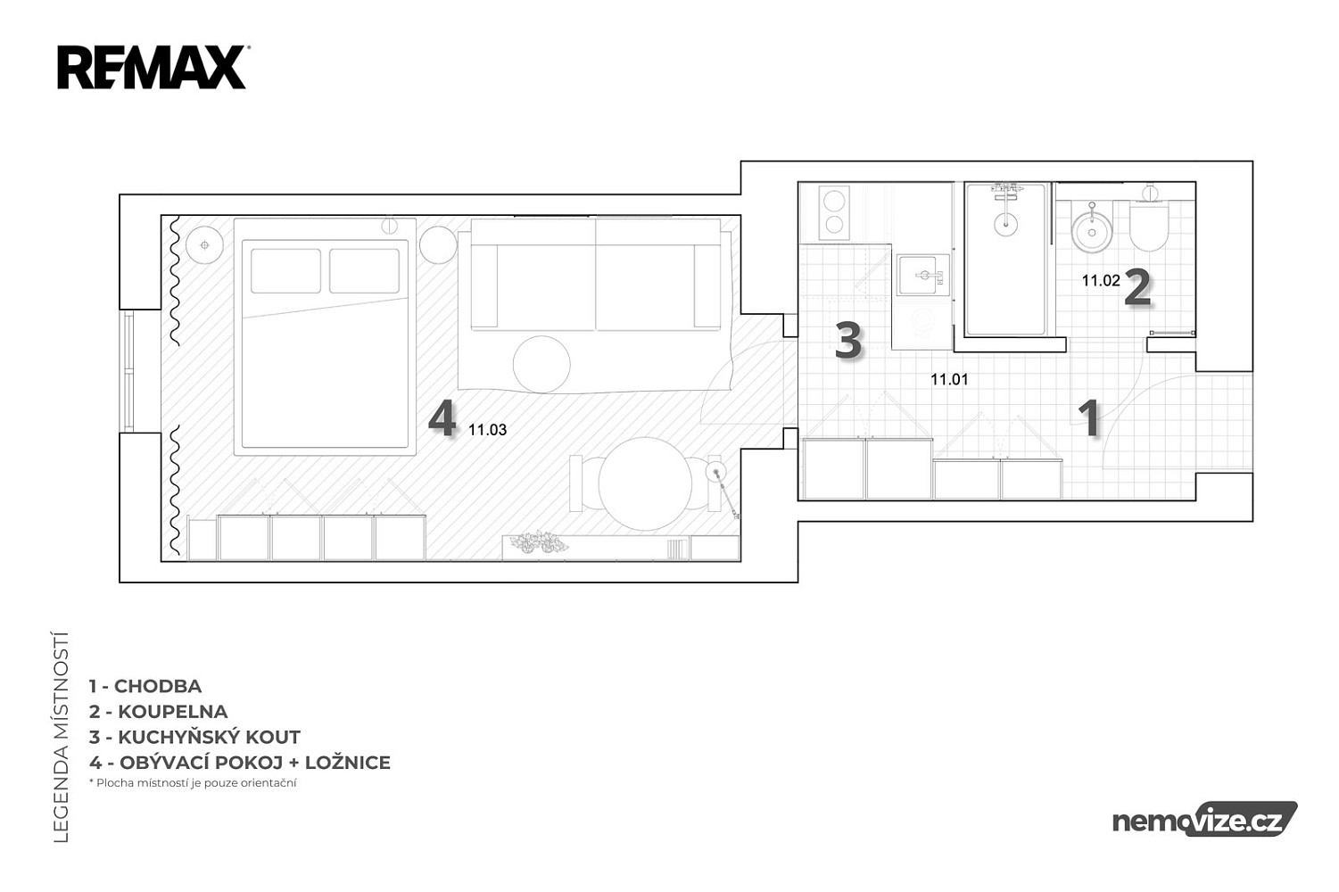 1+1 Apartment in Praha 3, Žižkov – pohled 4