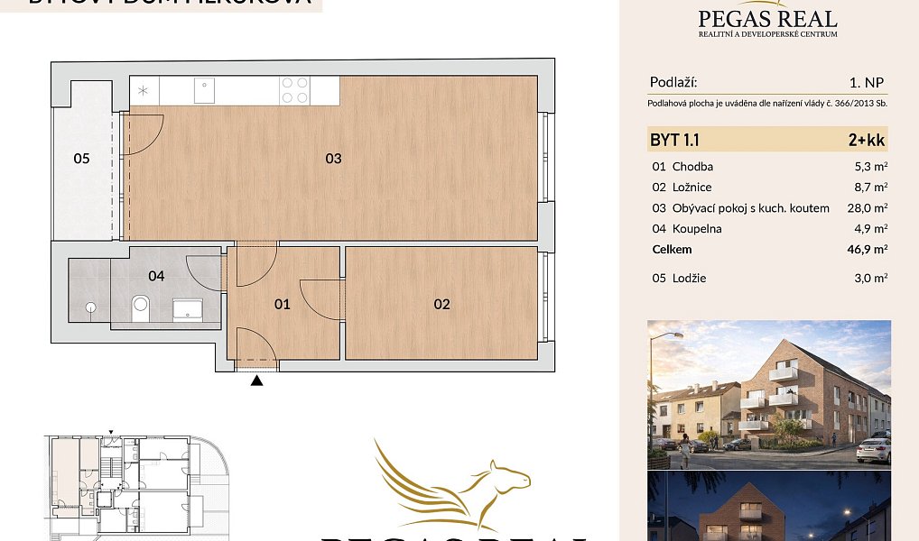 Prodej bytu 2+kk 47 m², Brno – náhled fotky 9