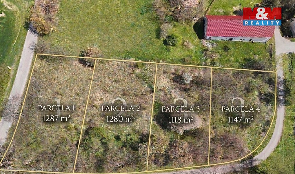 Prodej stavebního pozemku 1 118 m², Liptaň – náhled fotky 2
