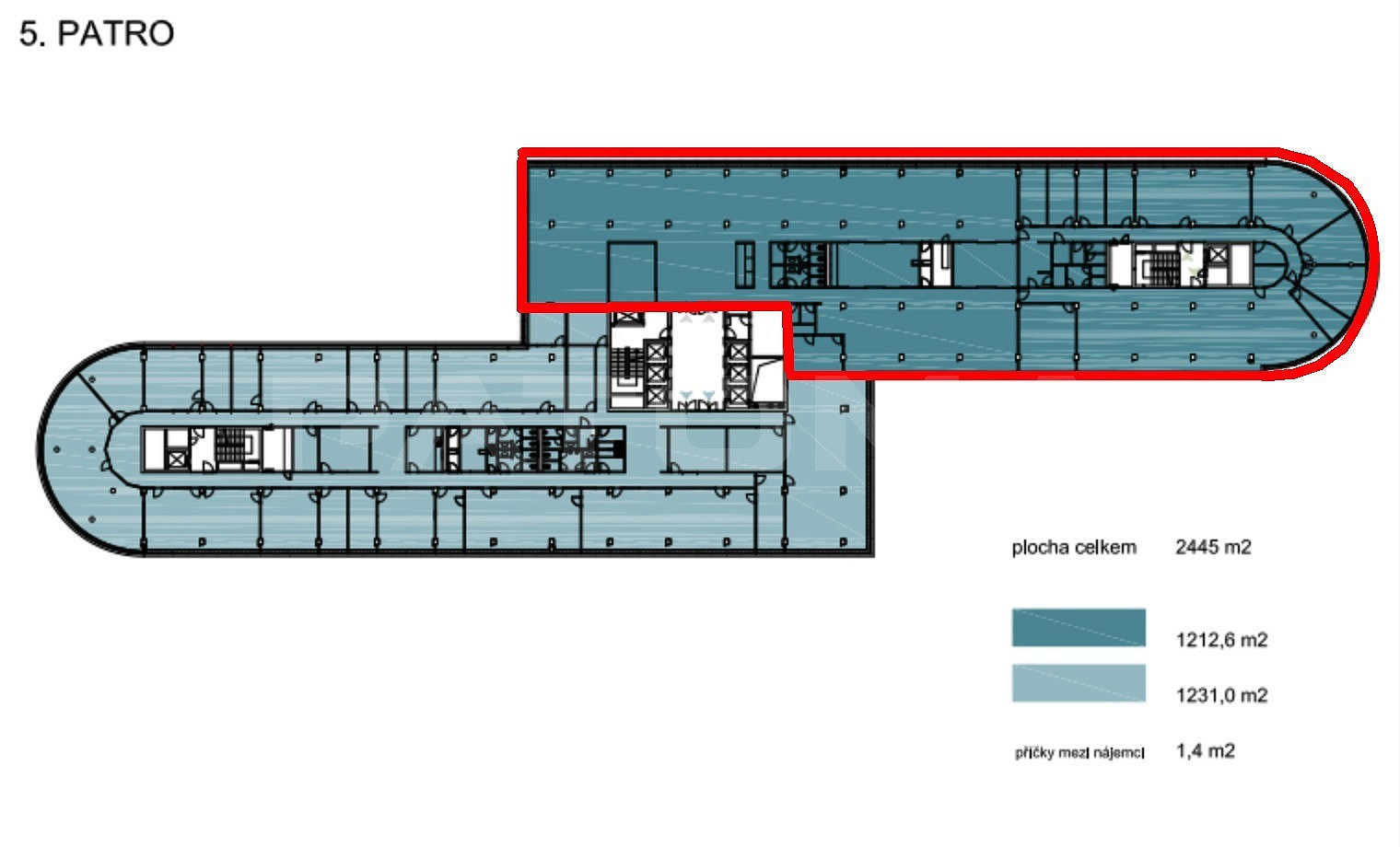 Pronájem kanceláře 1 213 m² – fotografie 3