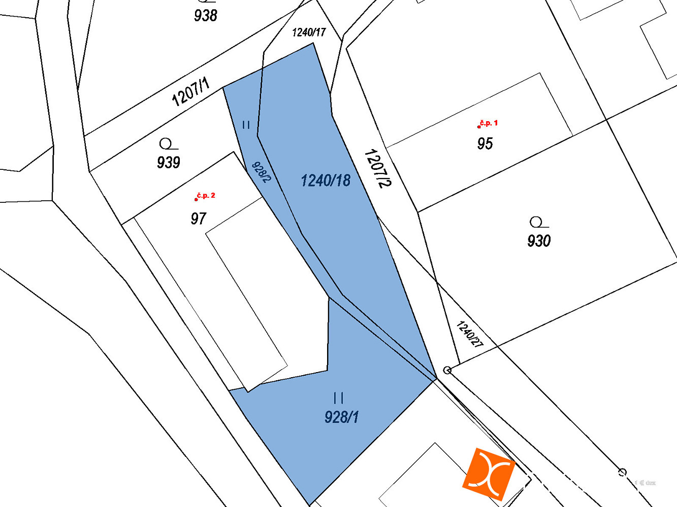 Prodej stavebního pozemku 84 m² – fotografie 2