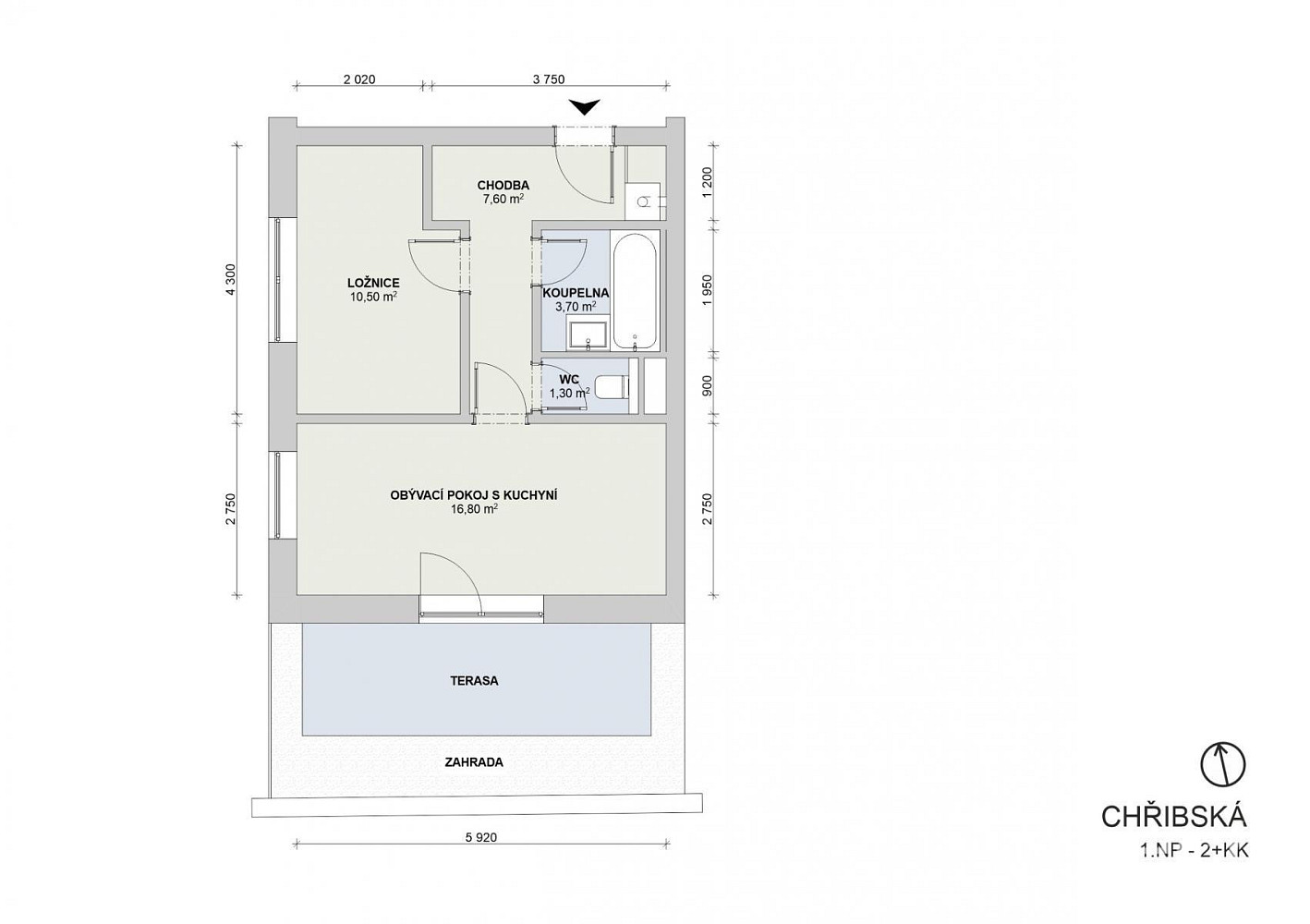 Prodej bytu 2+kk 43 m² — photo 3