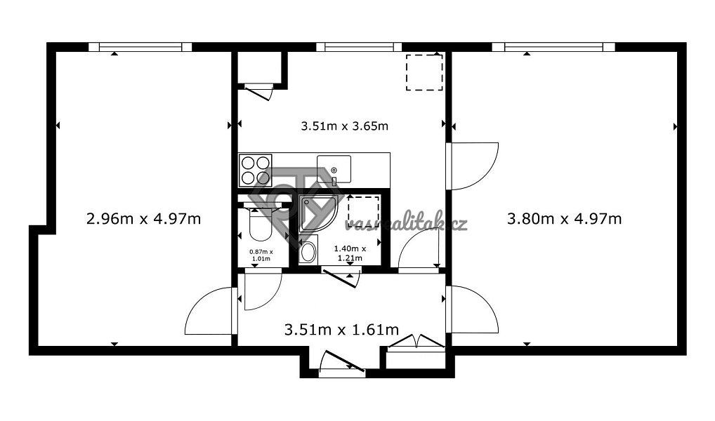 Prodej bytu 2+1 53 m², Česká Třebová – náhled fotky 2