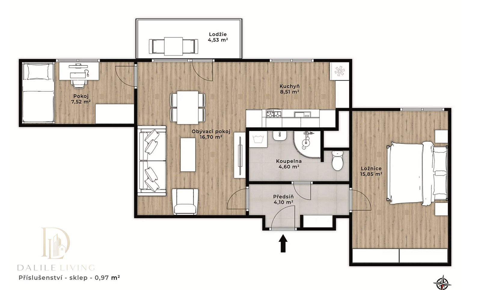 Prodej bytu 3+kk 63 m² – fotografie 5
