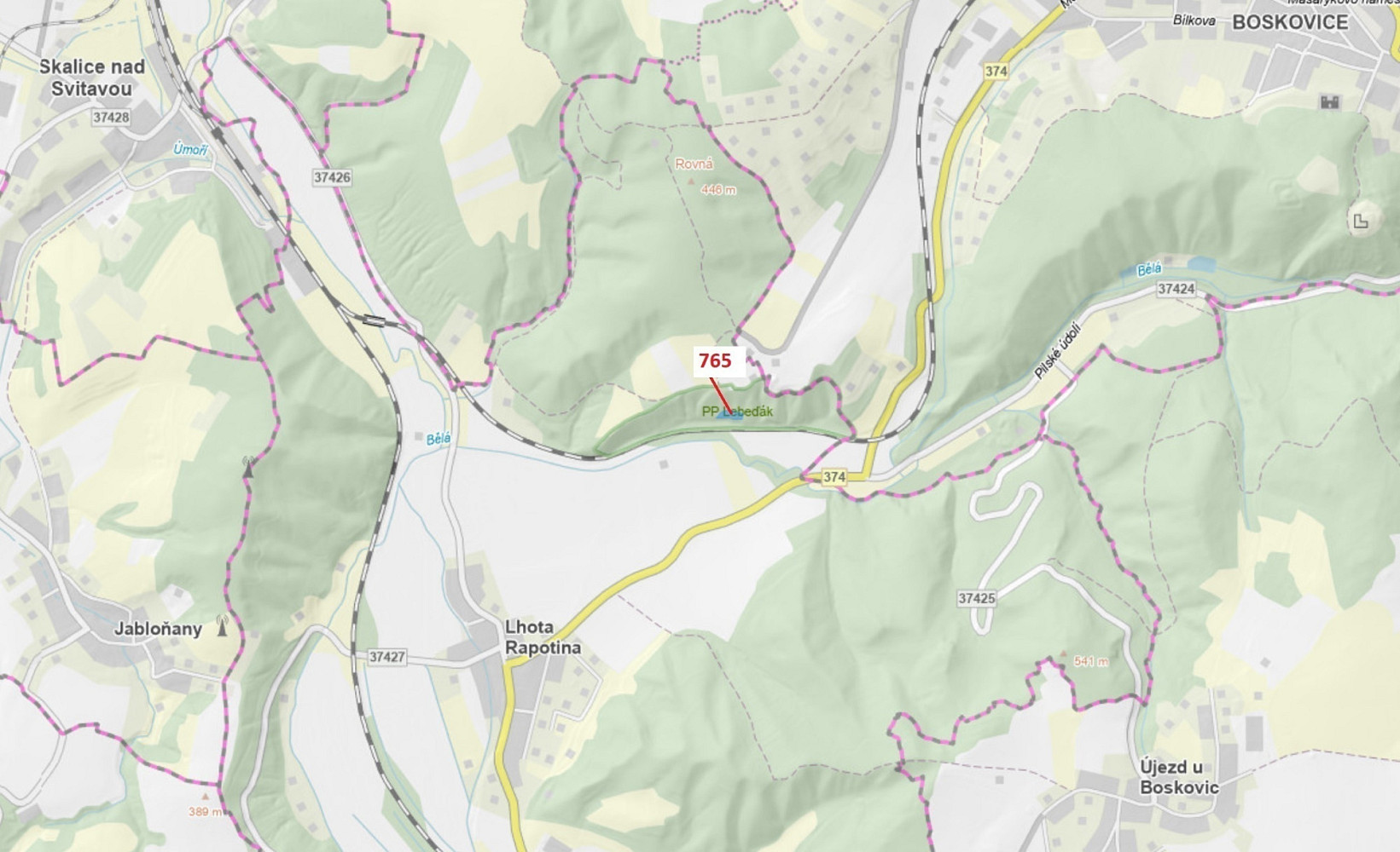 Dražba lesa 1 793 m²