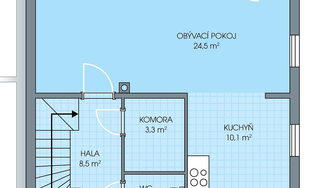 Prodej domu 96 m² s pozemkem 280 m², Nehvizdy – náhled fotky 4