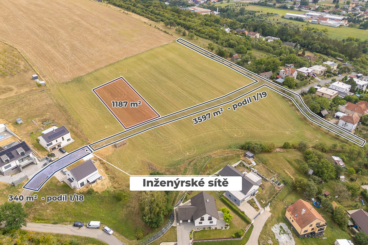 Prodej stavebního pozemku 1 187 m² – fotografie 2