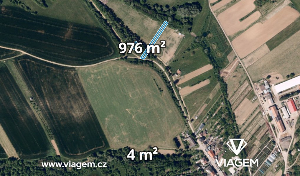 Prodej pozemku, 980 m², Uherské Hradiště, Jalubí