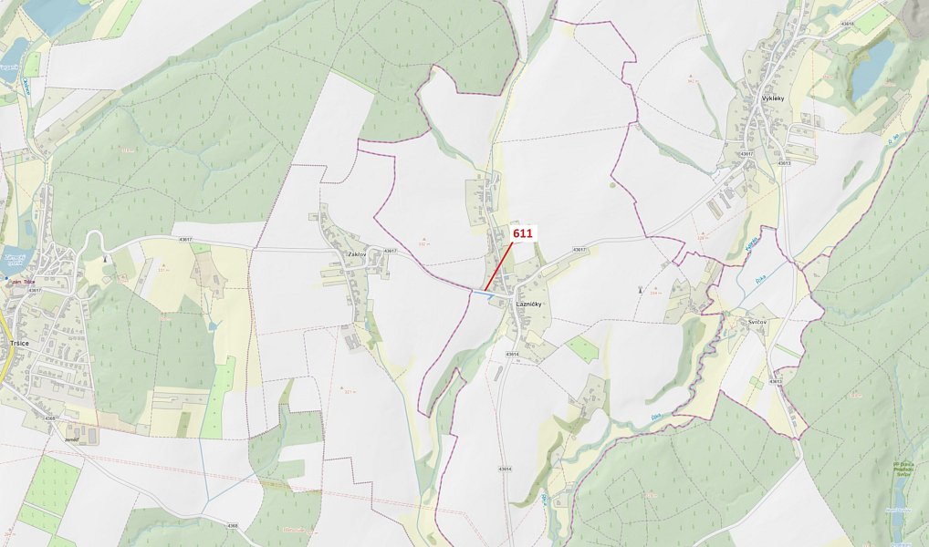 Dražba lesa, 673 m², Přerov, Lazníčky