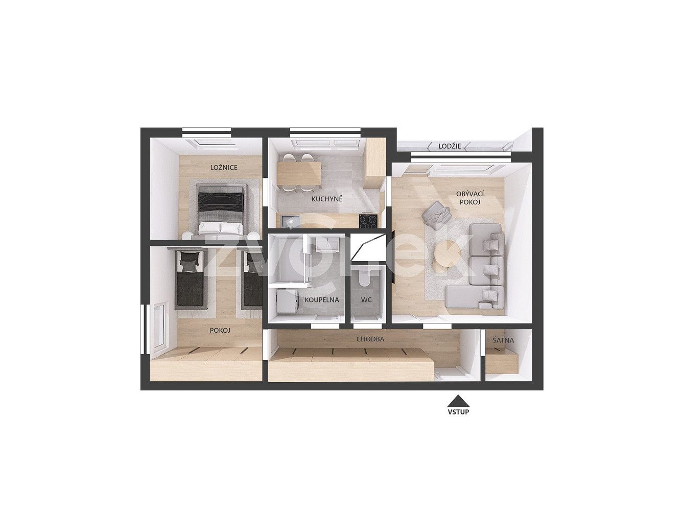 Prodej bytu 3+1 68 m² – fotografie 3