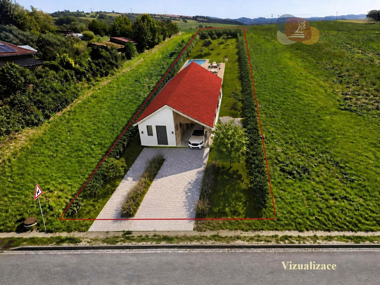 Prodej stavebního pozemku 1 208 m² – fotografie 4
