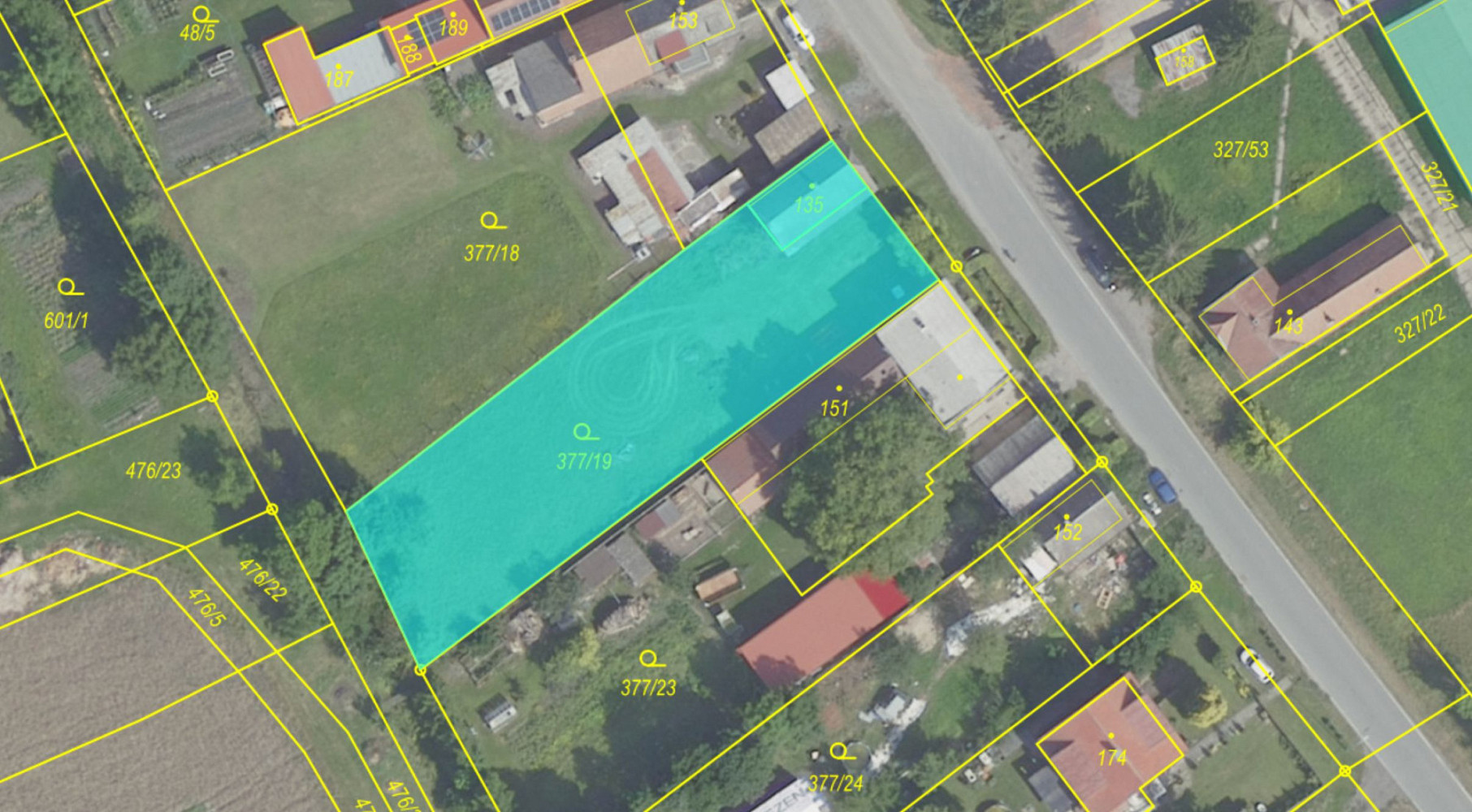 Prodej stavebního pozemku 1 227 m²