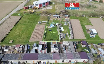 Prodej zahrady 372 m², Lužice, okres Olomouc