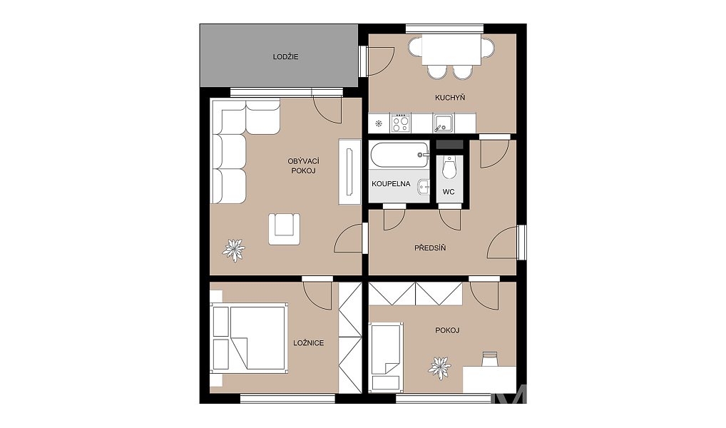 Prodej bytu 3+1 67 m², Cvikov – náhled fotky 21
