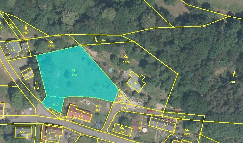 Prodej stavebního pozemku 2 091 m², Růžová – náhled fotky 2