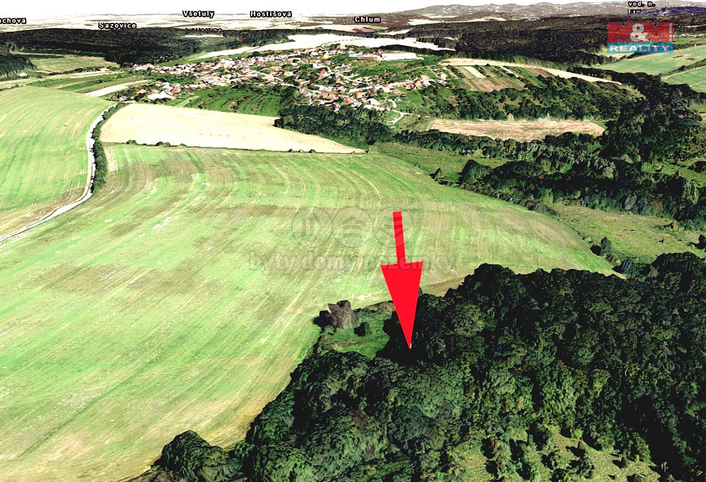 Prodej lesa 9 823 m²