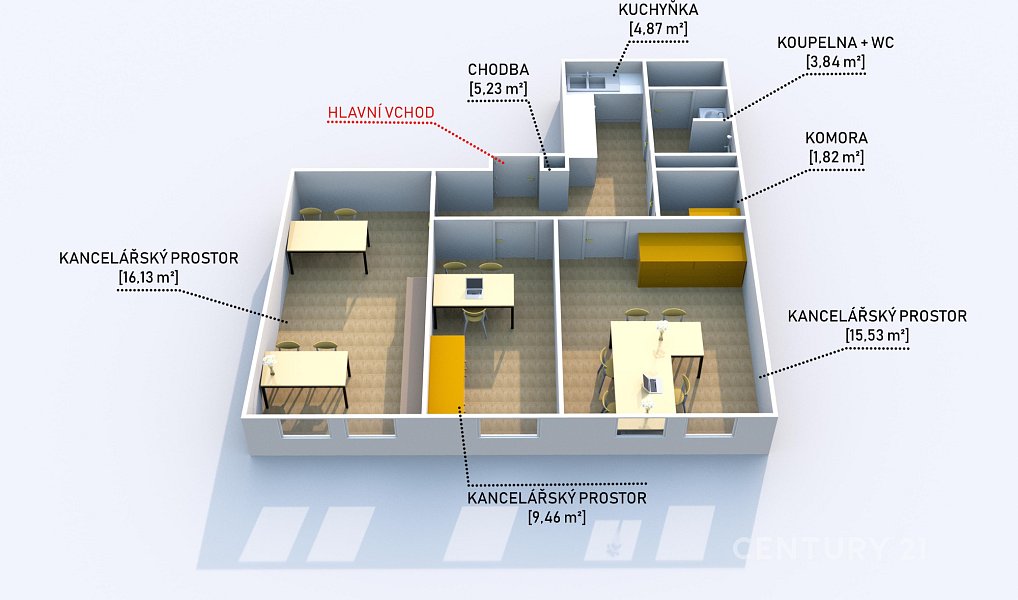 Pronájem kanceláře 59 m², Plzeň – náhled fotky 5