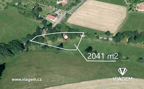 Prodej zahrady 2 041 m², Budislav, okres Tábor