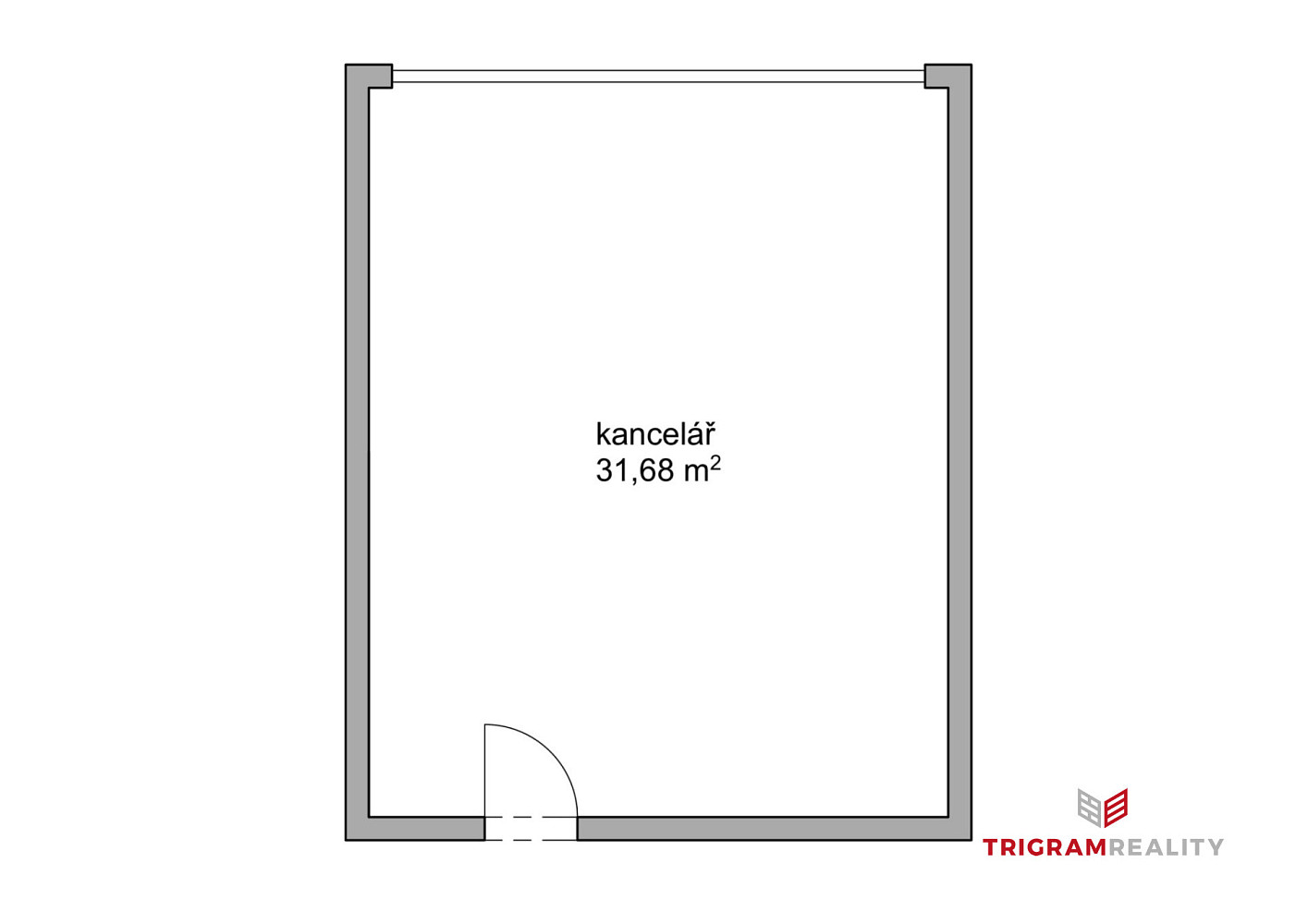 Pronájem kanceláře 32 m² – pohled 6