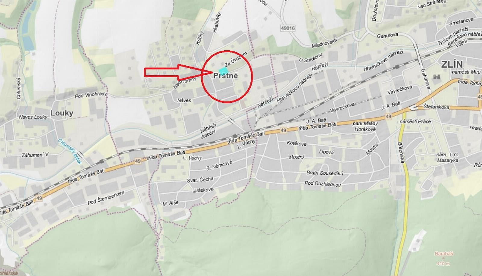 Prodej pozemku 3 479 m² – pohled 4