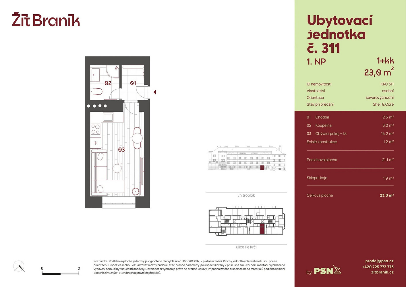 Prodej bytu 1+kk 20 m² – fotografie 2