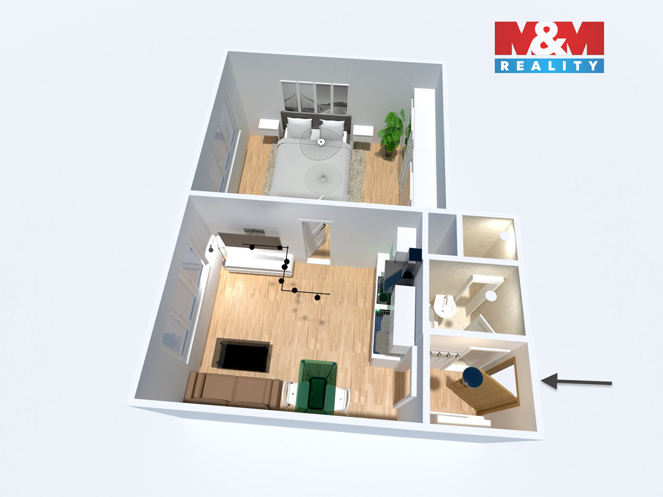Prodej bytu 1+1 35 m² — photo 3