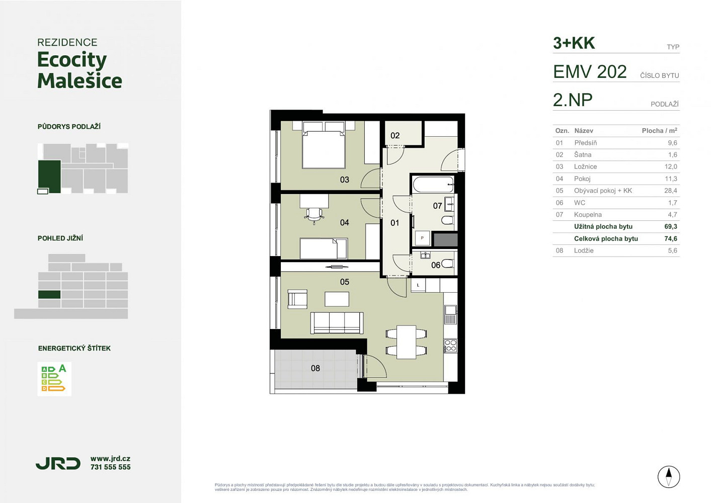 Prodej bytu 3+kk 75 m² – fotografie 2