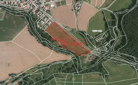 Prodej stavebního pozemku 17 727 m², Rybníky, okres Příbram