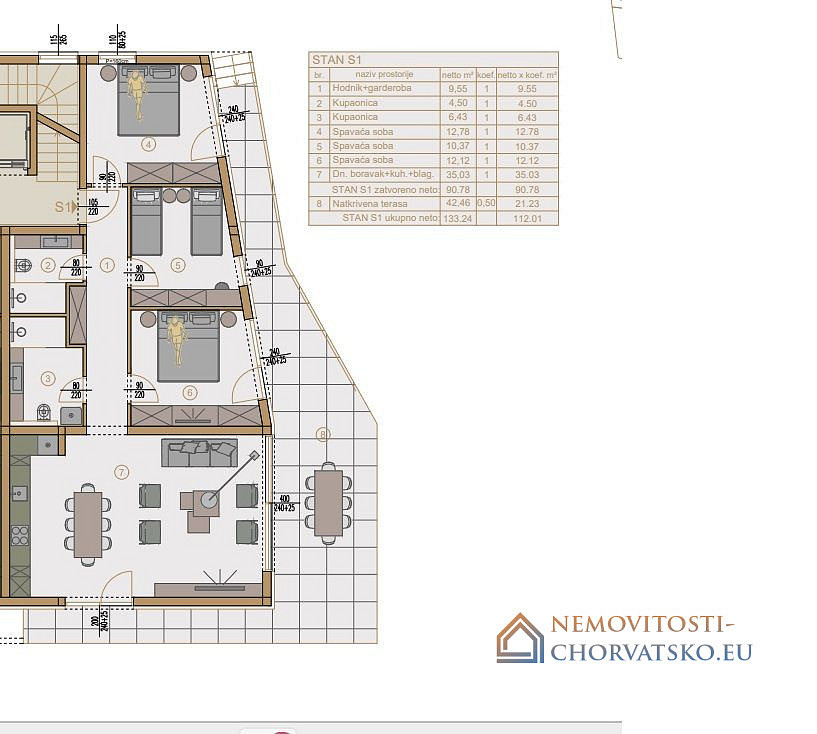 Prodej bytu 2+kk 90 m² - Widok 2