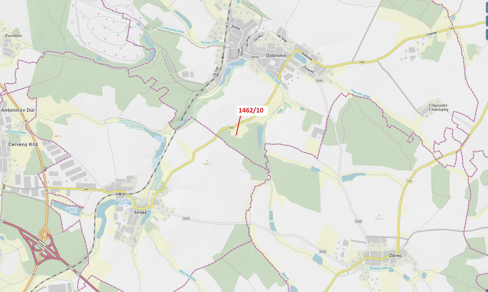 Dražba lesa 246 m²