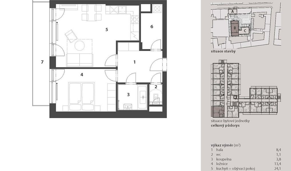 Prodej bytu 2+kk 59 m², Brno – náhled fotky 2