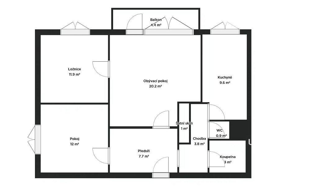 Pronájem bytu 3+1 74 m², Brno – náhled fotky 11