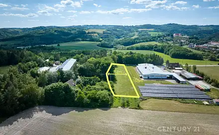 Prodej stavebního pozemku 5 410 m², Kunštát, okres Blansko