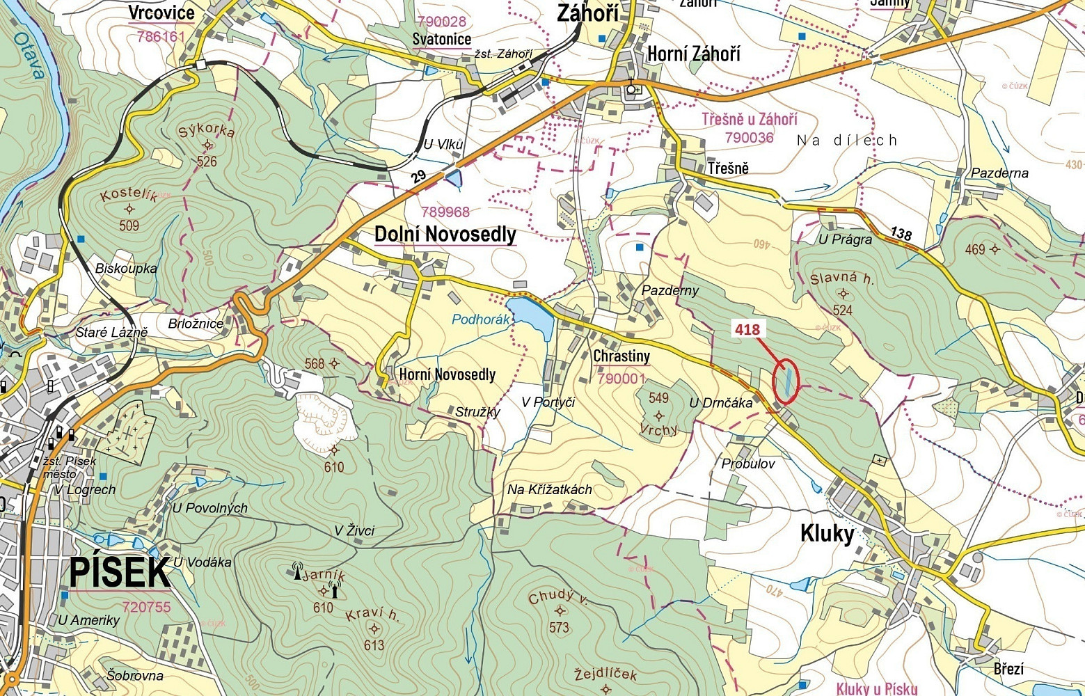 Dražba lesa 4 422 m²