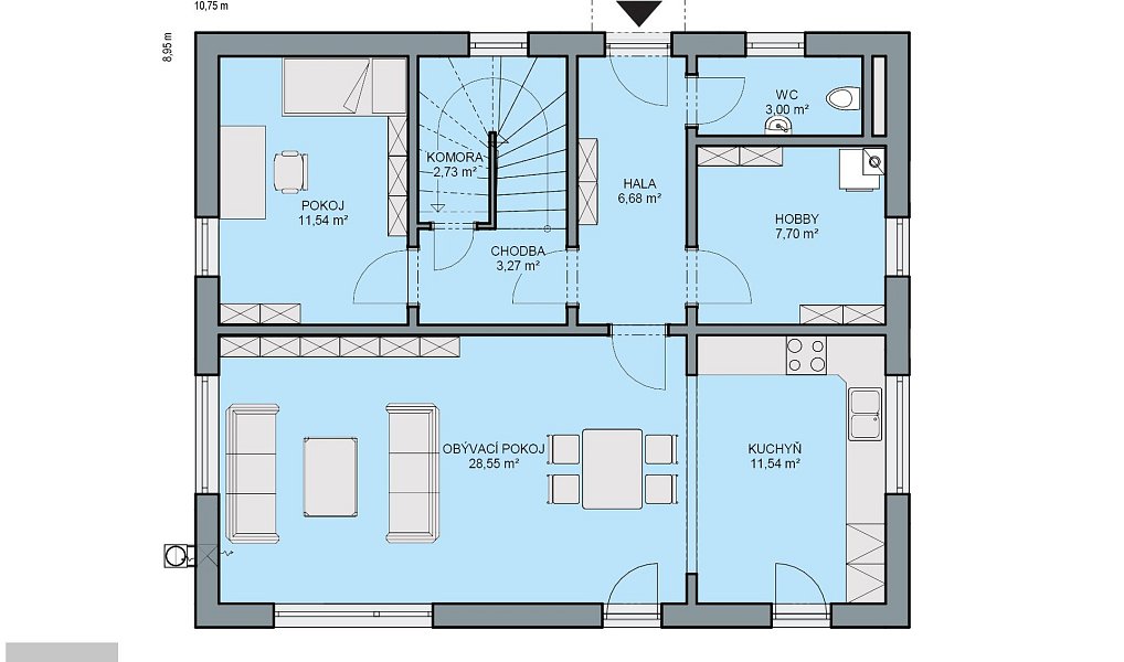 Prodej domu 161 m² s pozemkem 1 m², Nehvizdy – náhled fotky 9